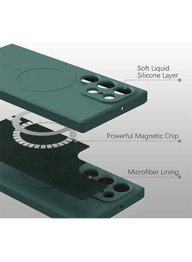 Ocean Samsung Galaxy S23 Ultra Case (Green),  Ultra-Thin Liquid Silicone Skin Protection Phone Case, Military Grade Anti Drop,Compatible With MagSafe Wireless Charging for Samsung Galaxy S23 Ultra - Image 2