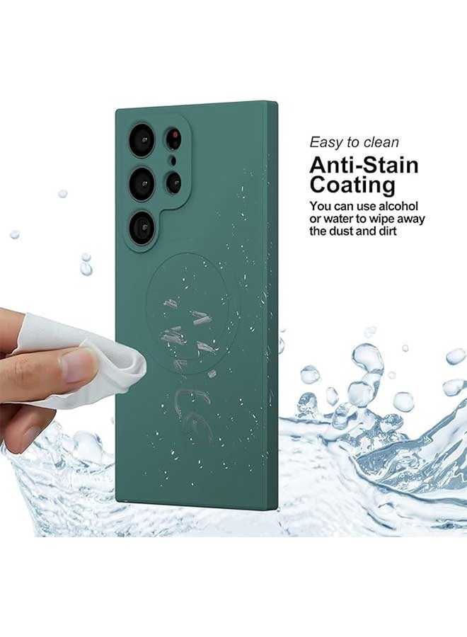 Ocean Samsung Galaxy S23 Ultra Case (Green),  Ultra-Thin Liquid Silicone Skin Protection Phone Case, Military Grade Anti Drop,Compatible With MagSafe Wireless Charging for Samsung Galaxy S23 Ultra - Image 4