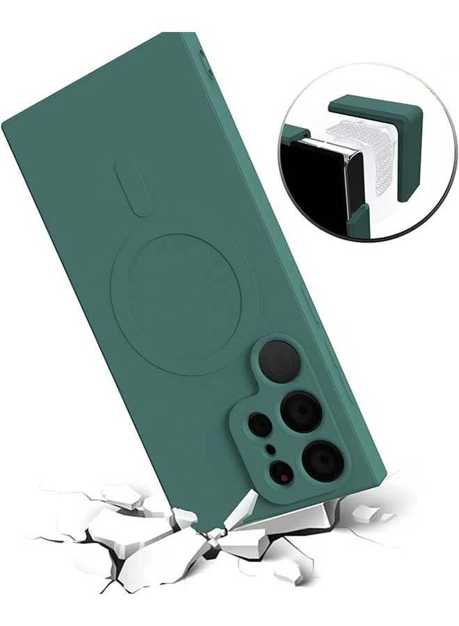 Ocean Samsung Galaxy S23 Ultra Case (Green),  Ultra-Thin Liquid Silicone Skin Protection Phone Case, Military Grade Anti Drop,Compatible With MagSafe Wireless Charging for Samsung Galaxy S23 Ultra - Image 3