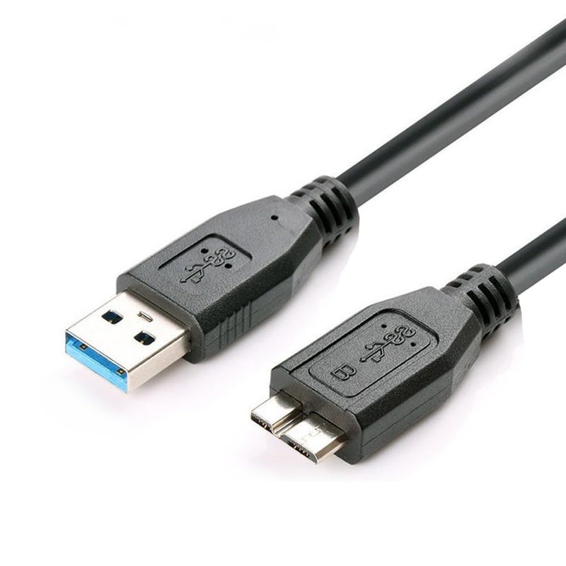 FRIGRAF USB 3.0 Hard Drive Cable, USB-A to Micro B Cable Compatible with Samsung Galaxy S5, Note 3, Note Pro 12.2, Camera, WD Toshiba Seagate Hard Drive and More USB 3.0 5Gbps Data Transfer Cord 3.3Ft - Image 1