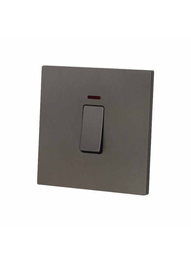 Donmarco Ultra Thin 20A Switch – High Capacity,Ultra Thin Premium Plastic Material, Modern & Durable, Fire-Resistant Electric Switch, 15-Year Warranty, Wall Switch for Home and Office (Matt Grey) - Image 2