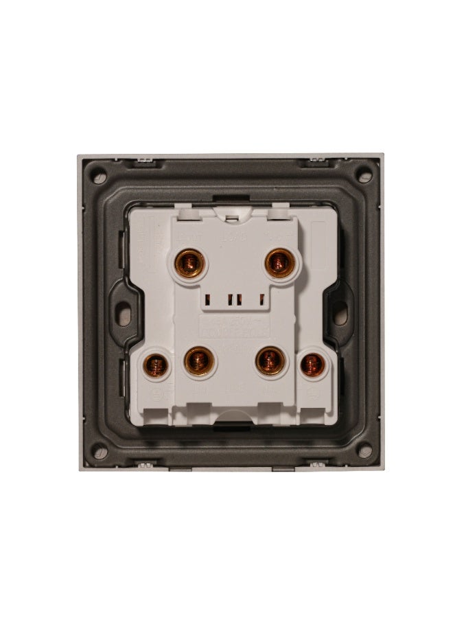 Donmarco Ultra Thin 20A Switch – High Capacity,Ultra Thin Premium Plastic Material, Modern & Durable, Fire-Resistant Electric Switch, 15-Year Warranty, Wall Switch for Home and Office (Matt Grey) - Image 4