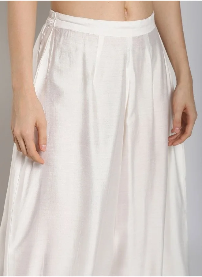 Abhishti White Banarasi Pathani Salwar
