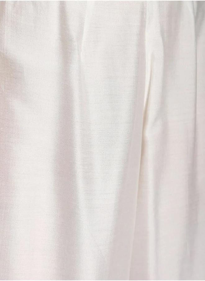 Abhishti White Banarasi Pathani Salwar