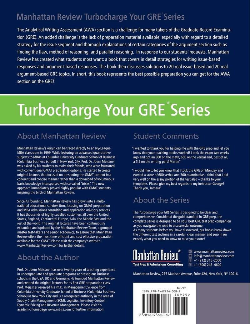 Manhattan Review GRE Analytical Writing Guide: Answers to Real AWA Topics - Image 2