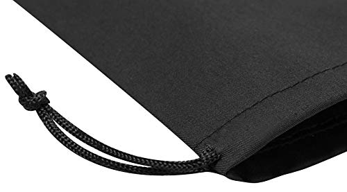 DR Black Cotton Drawstring Bags with Double String, For Pantry Gifts Kitchen Wardrobe (6 x 8 inch - 12 pack) - Image 4