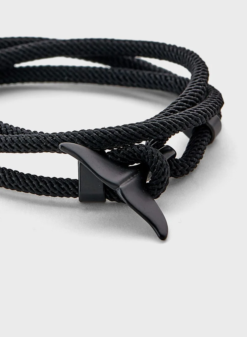 Seventy Five Whale Tale Wrap Around Bracelet