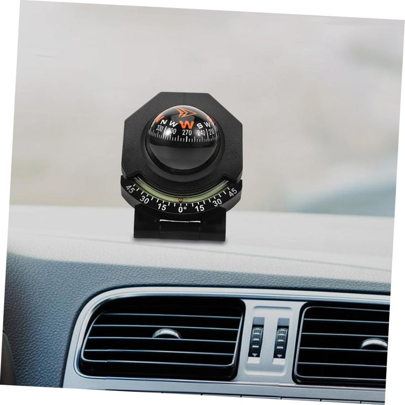 2pcs Car Dashboard Compass with Inclinometer High Precision Compass for Vehicles and Boats Easy to Install Directional Guidance Tool - Image 5
