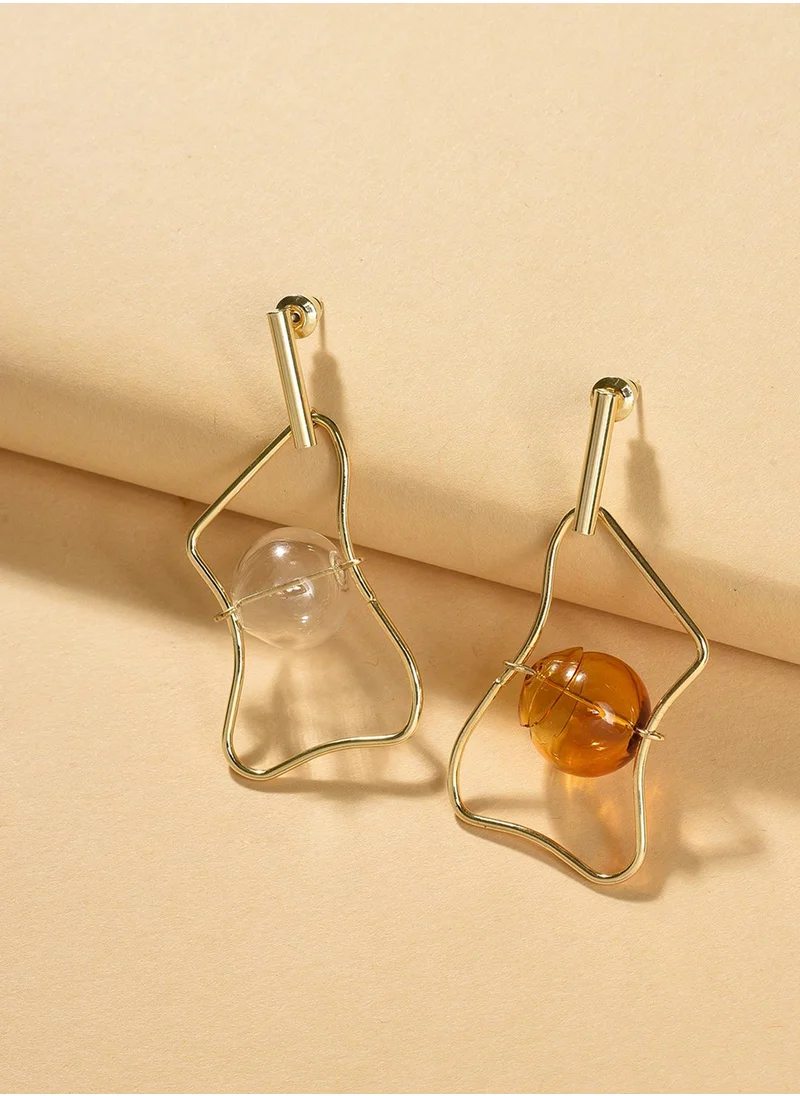 SOHI Contemporary Drop Earrings