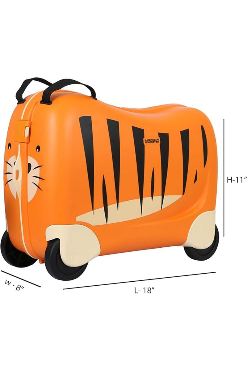 American Tourister SC Skittlenxt Suitcase Cabin Size, Hard Top, Polypropylene, Yellow|28L Capacity|2 Side Locks / 2-Wheel Roller|Bee Design for Playful Style|Cross Ribbons - 3 Years Global Warranty - Image 5