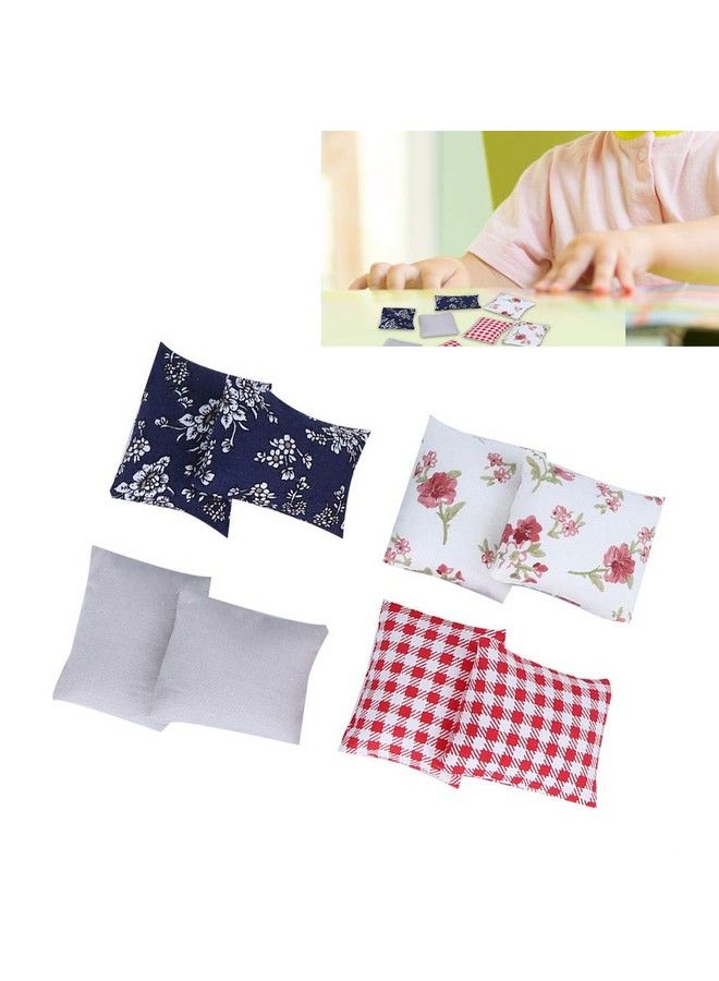 EECOO 8Pcs 1:12 Dollhouse Miniature Simulated Pillow Cushions Furniture Model Toy For 1/12 Dollhouse Sofa Bed Accessories Decor(Sofa Pillow) (Sofa Pillow) - Image 5