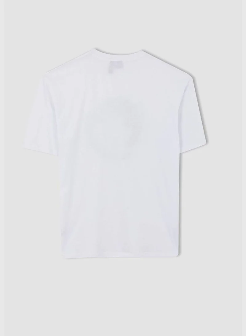 DeFacto Man NBA Boston Celtics Licenced Oversize Fit Crew Neck Short Sleeve Knitted T-Shirt