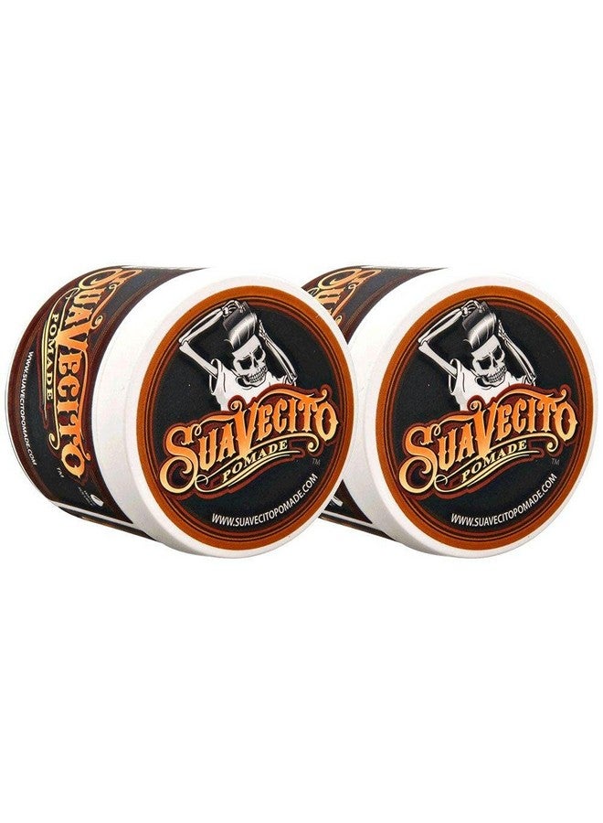 SUAVECITO Pomade Original All Day Hold For Hairstyles For Men Medium Shine Water Based Wax Like Flake Free Gel Easy To Wash Out 8 Oz Pack Of 2 - Image 1