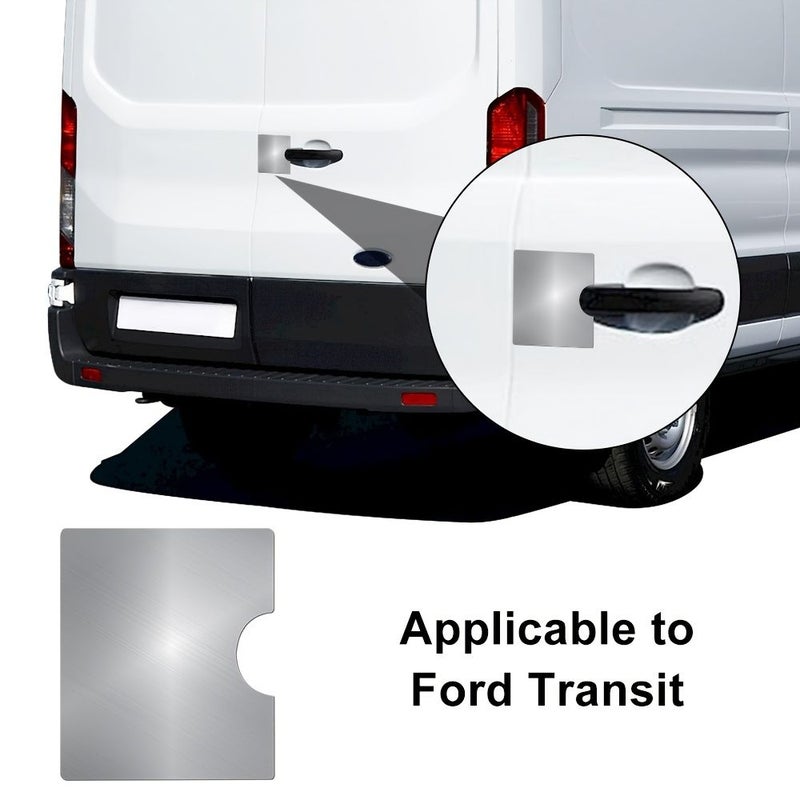 Stainless Steel Anti Theft Plate For Ford Transit Barn Door Tailgate 1pc - Image 1
