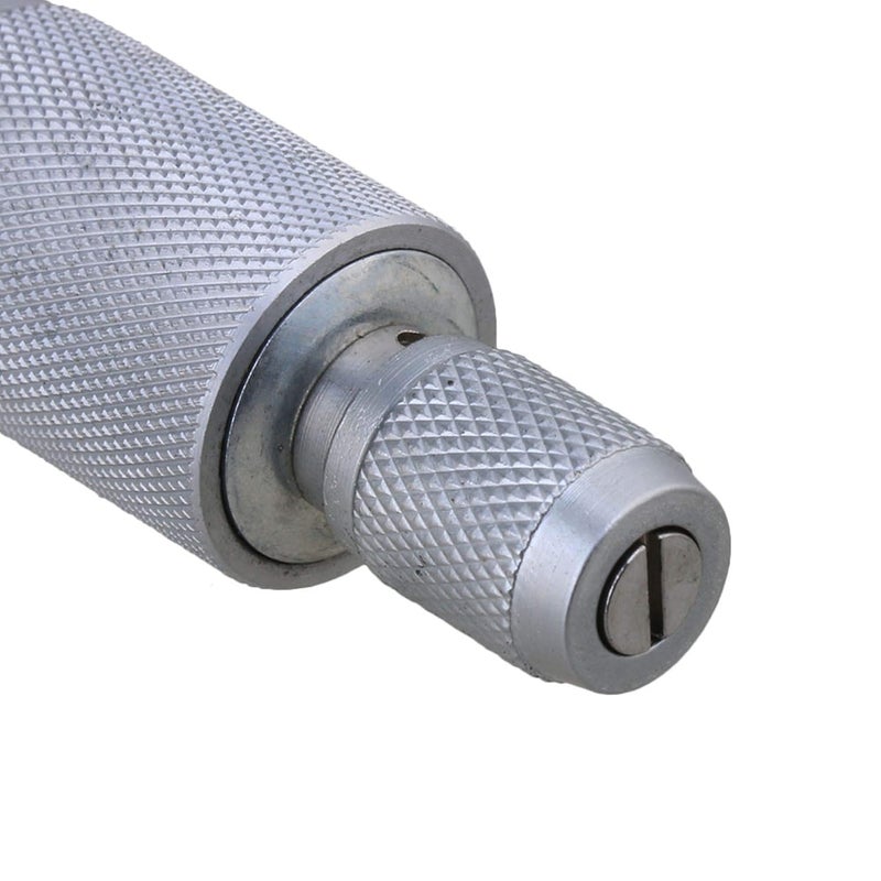 Homeswitch Ratchet Micrometer Head Measure Tool,0-25mm Range,+/-0.01mm Accuracy,Plain Thimble,Flat Head nut,Type 3 - Image 3