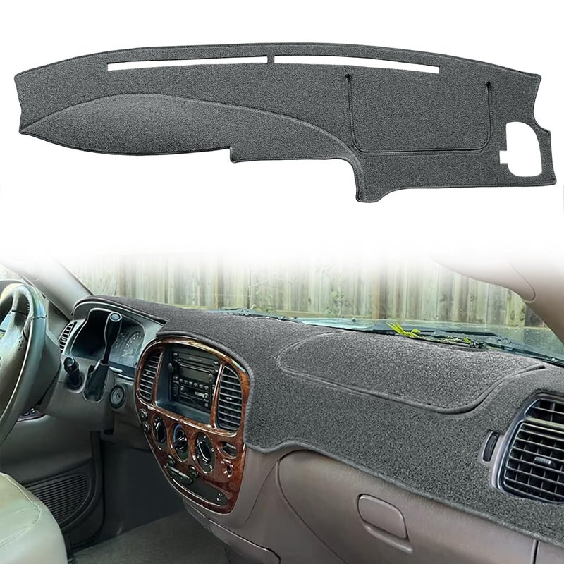 Fcovergurus Dash Cover Mat Custom Fit for 20002006 Toyota Tundra 20012007 Toyota Sequoia Dashboard Cover Pad Carpet Protector F125 Charcoal Gray