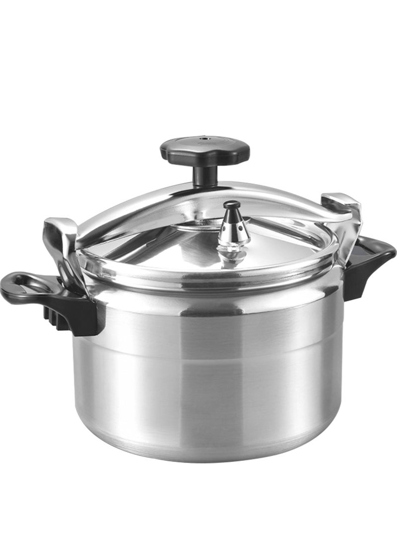 ستارجولد طنجرة ضغط من الألومنيوم، مؤشر ضغط فريد من نوعه، مصنوع من سبائك الألومنيوم المتين، سريع وموفر للطاقة، طنجرة ضغط بمقابض ثابتة، 9 لتر، فضي - Image 1