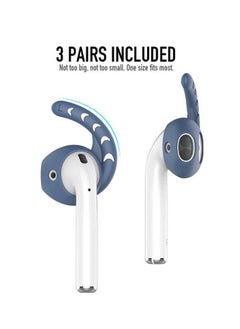 Ahastyle Earhooks For Apple AirPods 1/2 / Protects your AirPods from accidental drop and scratches - Navy Blue  - Image 2