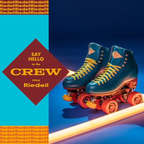 Riedell Crew Roller Skates for Women and Men Colorful Outdoor Roller Skates with MoistureWicking Lining Padding and a HighTop Precision Fit Ocean 5 - Image 3