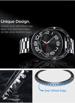 Spigen Bezel Tune for Samsung Galaxy Watch 6 Classic 47mm (2023) Bezel Ring Protector Adhesive Cover - Black  - Image 3