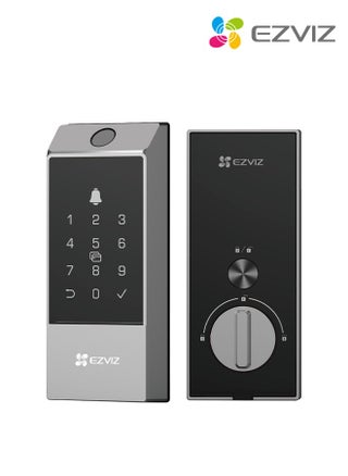 EZVIZ DL04 Pro Smart Door Lock Smart Lock – 5-in-1 Keyless Entry with Fingerprint Access, Bluetooth & Wi-Fi Enabled, Real-Time Notifications, Privacy Mode, and Durable Aluminum Design - pzsku/Z45C97FD2ED1B42E8C6E6Z/45/1746201806/ea031897-89f9-4bdf-abb2-98ebdd8e517b