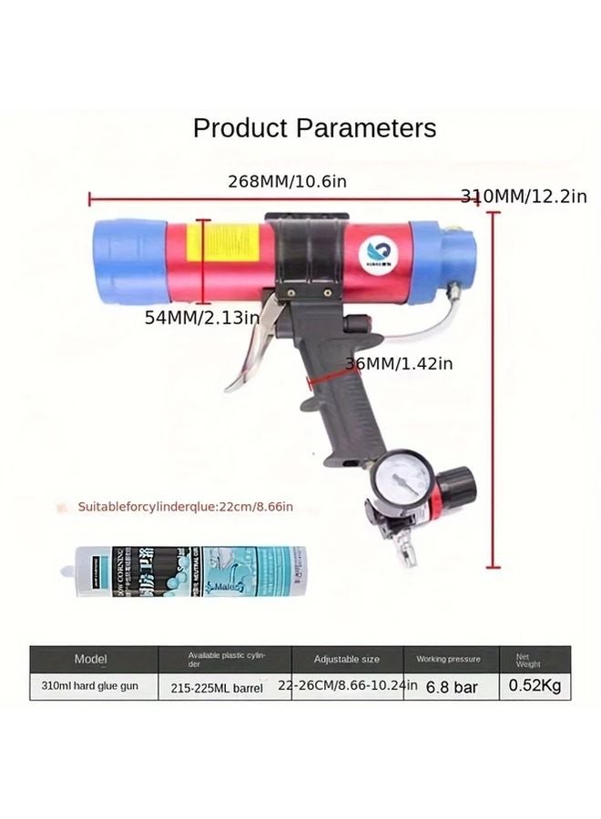 310ml Air Pressure Sealant Gun Adjustable Caulk Applicator For Bathroom Kitchen Tiles - Image 4