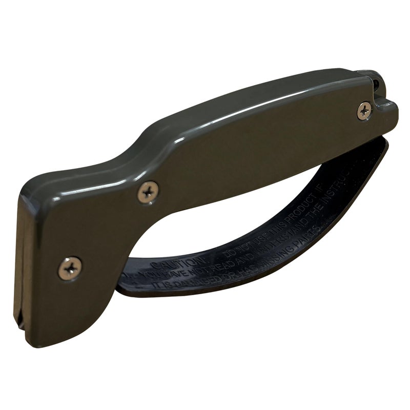 AccuSharp Knife Sharpener, Ergonomic Comfortable Handle, Compact u0026 Easy to Use, Restore and Hone Straight u0026 Serrated Knives, OD Green - Image 1