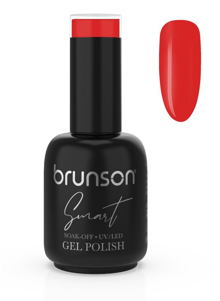 brunson Gel Nail Polish, 15ml Smart Gel Nails Glossy Shine Finish Long Lasting Soak off UV/LED Gel Polish for Nail Art French Manicure Pedicure Salon Quality Chip Resistant Gel Nail Extensions UV Gel BSN470 