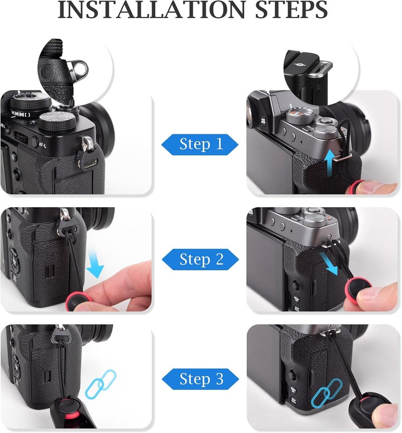 Quick Release Camera Wristband for Fuji Nikon Canon Sony SLR Single Electric Camera, Quick Release Buckle, Black Wrist Strap - Image 5