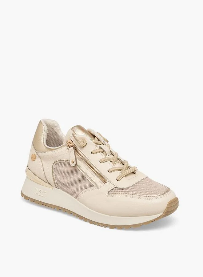 إكستي Women Textured Wedge Heel Ankle Sneakers