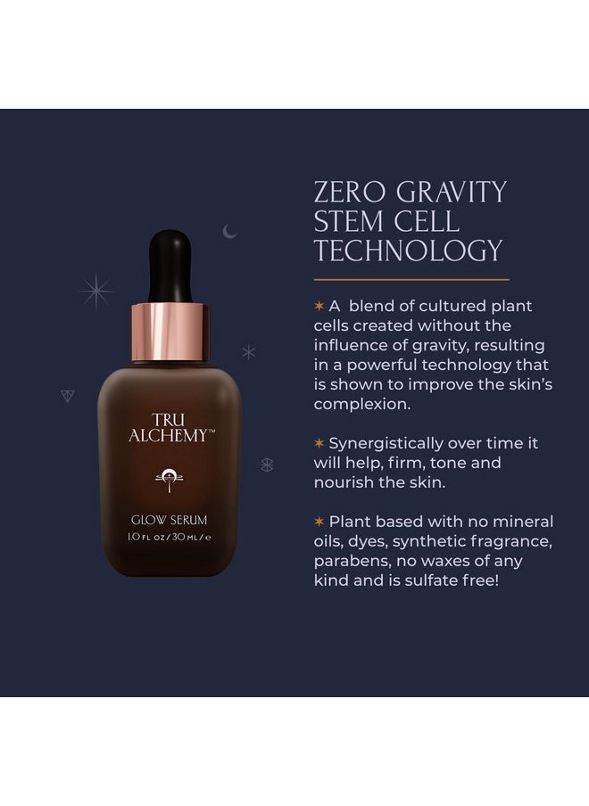 Tru Alchemy Tru Alchemy Vitamin C Glow Serum | Facial Serum with Bakuchiol, Glycolic & Lactic Acid | Skin Illuminating Serum | Anti-aging Vitamin C Face Serum | Hydrating Face Wrinkle Serum | 1 fl oz/30 ml  - Image 3