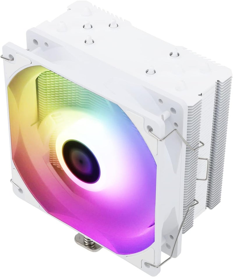 ثيرمالرايت مبرد هواء CPU من Thermalright Assassin King 120 SE White ARGB، 5 أنابيب حرارية تبريد المشعاع، مروحة هادئة TL-C12CW-S PWM بسرعة 1550 دورة في الدقيقة، متوافق مع AM4/AM5/Intel LGA1700/1851/1150/1151/1200 - Image 1