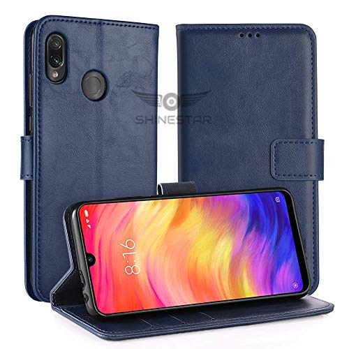 SHINESTAR Redmi Note 7 / Note 7 Pro Flip Back Cover | PU Leather Flip Cover Wallet Case with TPU Silicone Case Back Cover for Redmi Note 7 Pro / Note7 / Note 7s Mobile - (Ultimate Blue) - Image 2