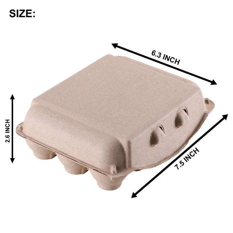 LayHyand Vintage Egg Cartons 30 Pack, Blank Natural Paper Pulp Square Dozen Egg Cartons Eggs, Classical 3x4 Style Holds Up to One Twelve 12 Count Chicken Eggs, Sturdy Design Made from Recycled Cardboard - Image 2