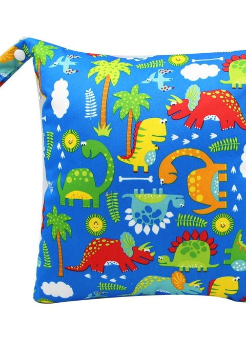 Cartoon Cute Print Stroller Hanging Bag Multi-functional Diaper Storage Bag Diaper Pad Hanging Bag