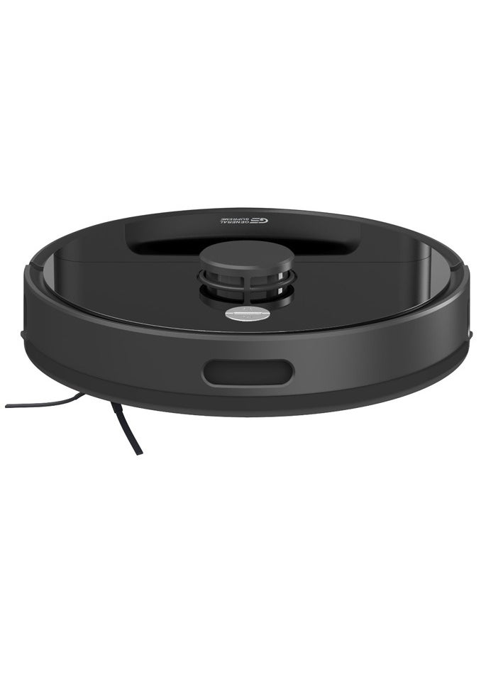 GENERAL SUPREME - General Supreme Robot Vacuum Cleaner with Dust Station, 3000Pa Suction Power, 2 in 1 Sweeping and Mopping, with Remote, Automatic Charging, Smart Control via Mobile App, Large Capacity 2900mAh Battery, Black - Image 1