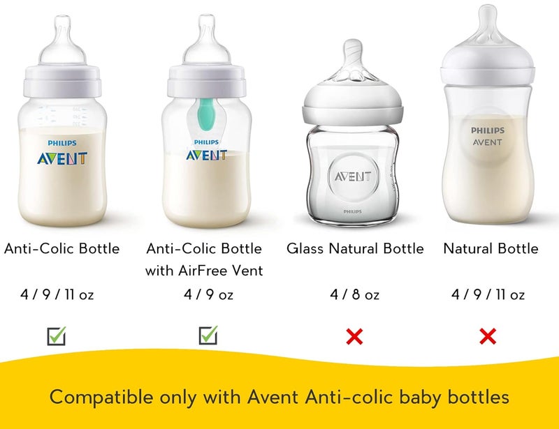 CHUBBIEE Baby Bottle Handles for Philips Avent AntiColic and AirFree Vent Baby Bottles Compatible Avent Bottle Holder for Baby 2 Count - Image 4