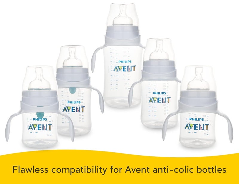 CHUBBIEE Baby Bottle Handles for Philips Avent AntiColic and AirFree Vent Baby Bottles Compatible Avent Bottle Holder for Baby 2 Count - Image 5