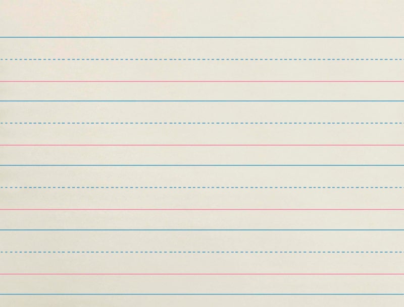 School Smart Zaner-Bloser Writing Paper, Handwriting Practice Lined Paper, Grade K Learning, 1-1/8 Inch Rule, 10-1/2 x 8 Inches, 500 Sheets - Image 1