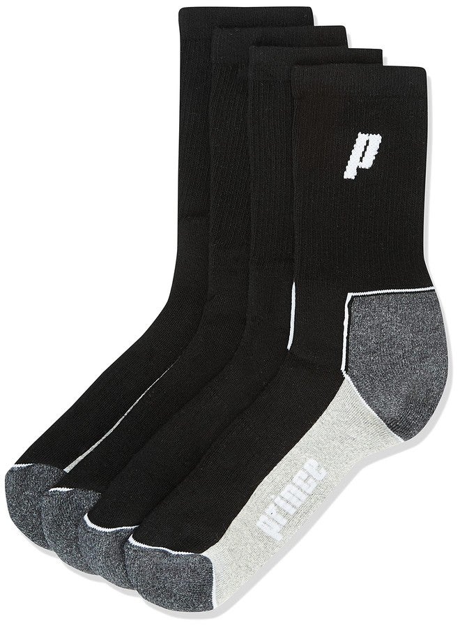 برنس مضرب تنس برينس تور 23 مع 12 كرة تنس برتقالية من المرحلة الثانية، وجوارب وسوار معصم برينس برو بلاير باللونين الأخضر والأبيض - Image 5