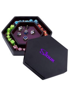 Dice Tray With Lid Hexagon Dice Rolling Tray Dice Holder For Dice Games Like Rpg Dnd And Other Table Games Purple - pzsku/Z45CA4094322A0CD867CEZ/45/_/1688536794/be9bba06-d5f6-47fe-9784-d8ec96bd6c27