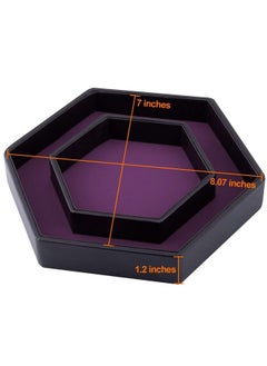 Dice Tray With Lid Hexagon Dice Rolling Tray Dice Holder For Dice Games Like Rpg Dnd And Other Table Games Purple - pzsku/Z45CA4094322A0CD867CEZ/45/_/1688536795/64e43cb7-1e6e-4064-b513-00e2f93810d8