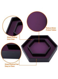 Dice Tray With Lid Hexagon Dice Rolling Tray Dice Holder For Dice Games Like Rpg Dnd And Other Table Games Purple - pzsku/Z45CA4094322A0CD867CEZ/45/_/1688536798/78bc2f9f-e906-4563-8e78-1c7b7422a9f1