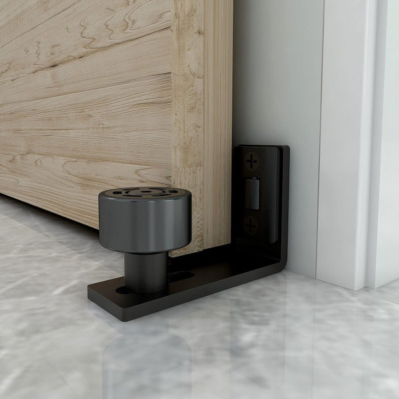 Ccjh 2 Pack Sliding Barn Door Floor Guide Adjustable Roller Guide Wall Mounted - Image 2