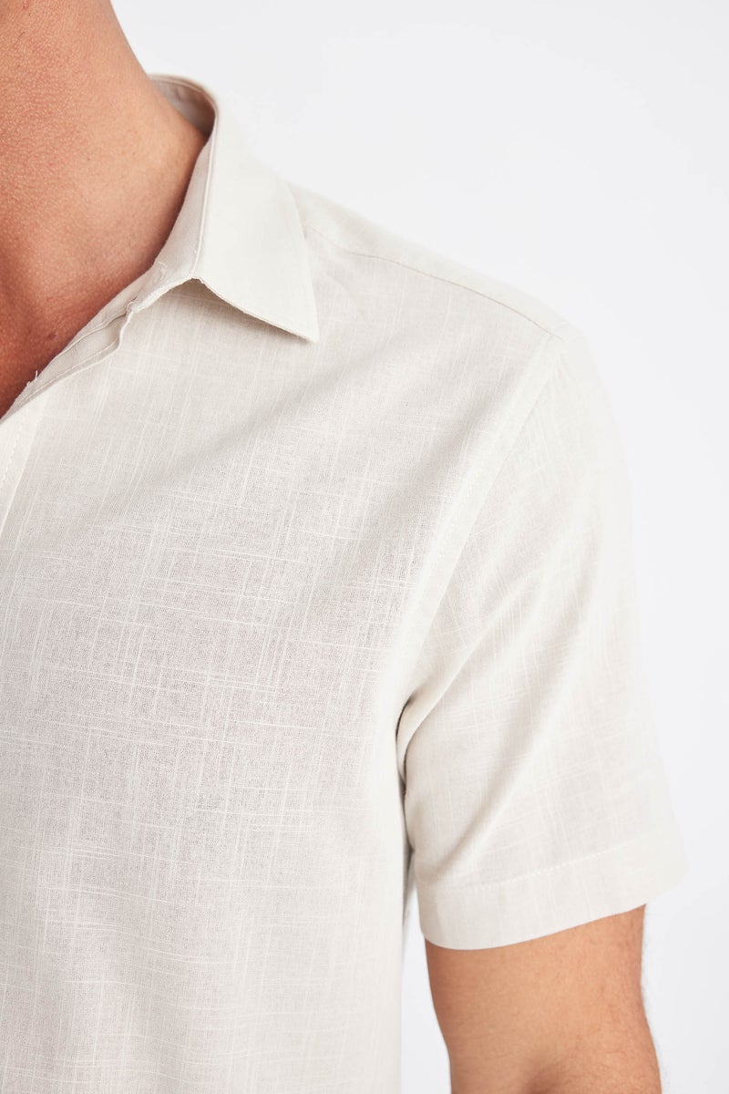 DeFacto Man Regular Fit Polo Collar Cotton Short Sleeve Shirt - Image 5