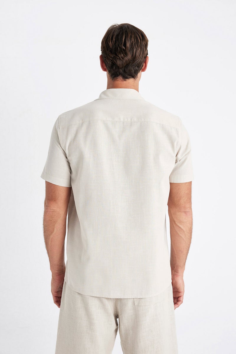 DeFacto Man Regular Fit Polo Collar Cotton Short Sleeve Shirt - Image 4