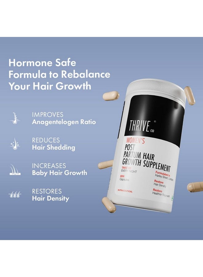 THRIVECO مكمل نمو شعر ما بعد الولادة للنساء من ThriveCo | آمن للرضاعة الطبيعية | يعزز شعر أقوى وفروة رأس أكثر صحة | خالي من الأدوية بنسبة 100% | مدعوم بمستخلصات طبيعية وبيوتين | فيتامينات متعددة بعد الحمل لتقليل تساقط الشعر | 60 كبسولة - Image 3