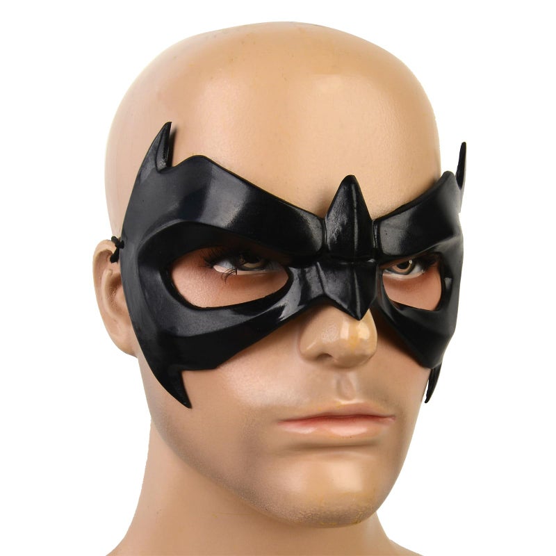HOTTERCOS Black Eye Mask Superhero Masquerade Masks Halloween Costume Accessories For Party Cosplay - Image 3