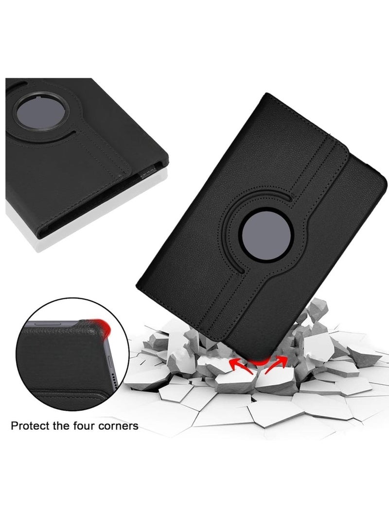 Joker Tab Case for any 12-inch tablet or iPad, Foldable Protective Case with 360 Degree Rotating Stand, Auto Wake/Sleep Feature, Shockproof Synthetic Leather with Multiple Viewing Angles, Compatible with all Tablet and iPad sizes up to 12-inch - Black (Completely compatible with all models as long as the screen is 12 inches with all openings) - Image 4