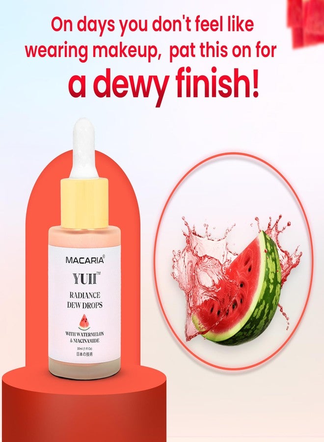 MACARIA قطرات ماكاريا يوي جلو للوجه، قطرات البطيخ المضيئة، نباتية وخالية من القسوة (وصفة يابانية) - Image 4
